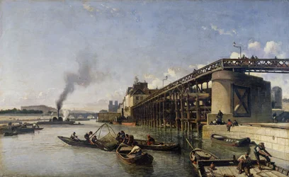 Ansicht von Paris, die Seine oder l